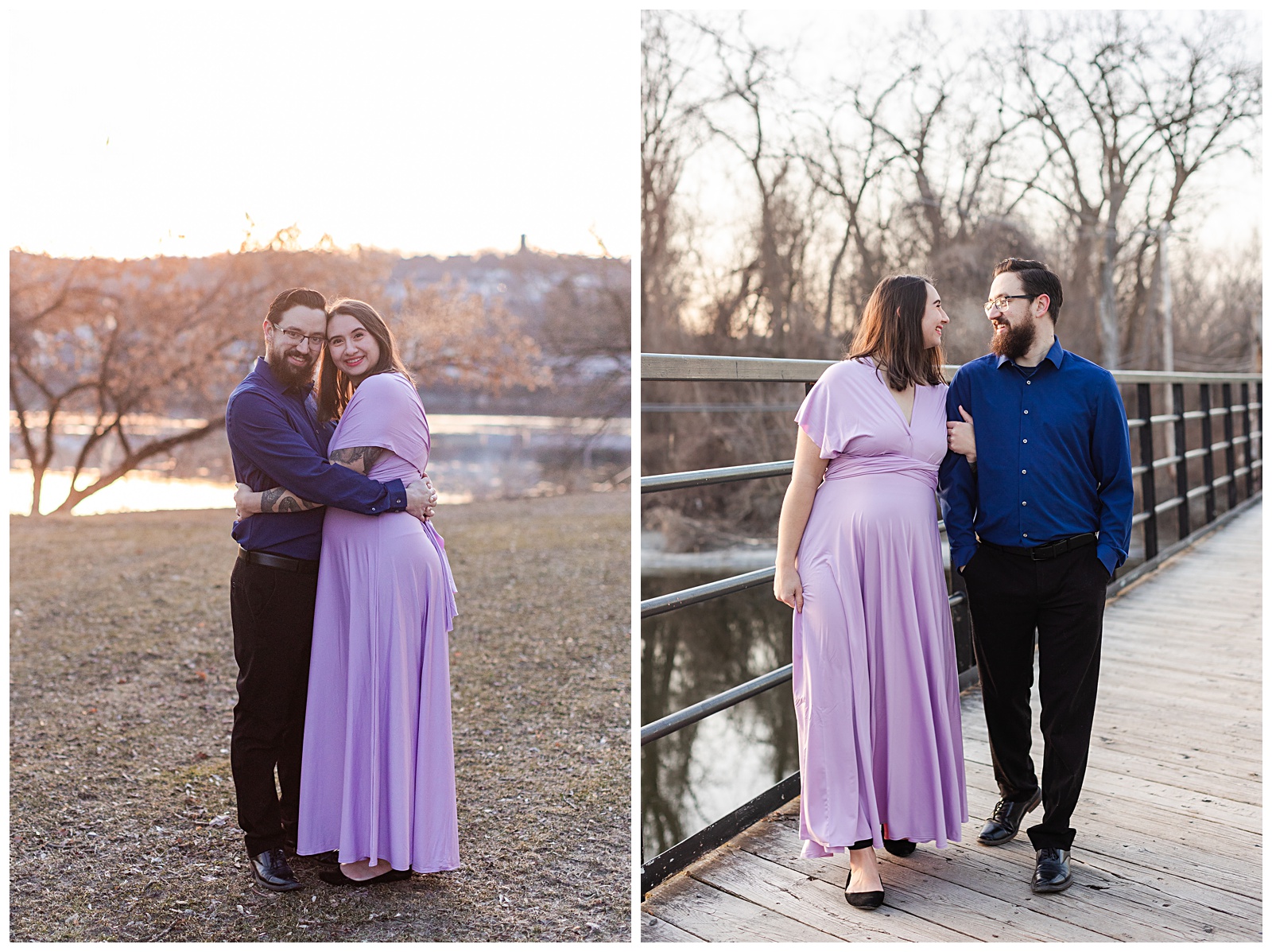 Couples photo session at the park