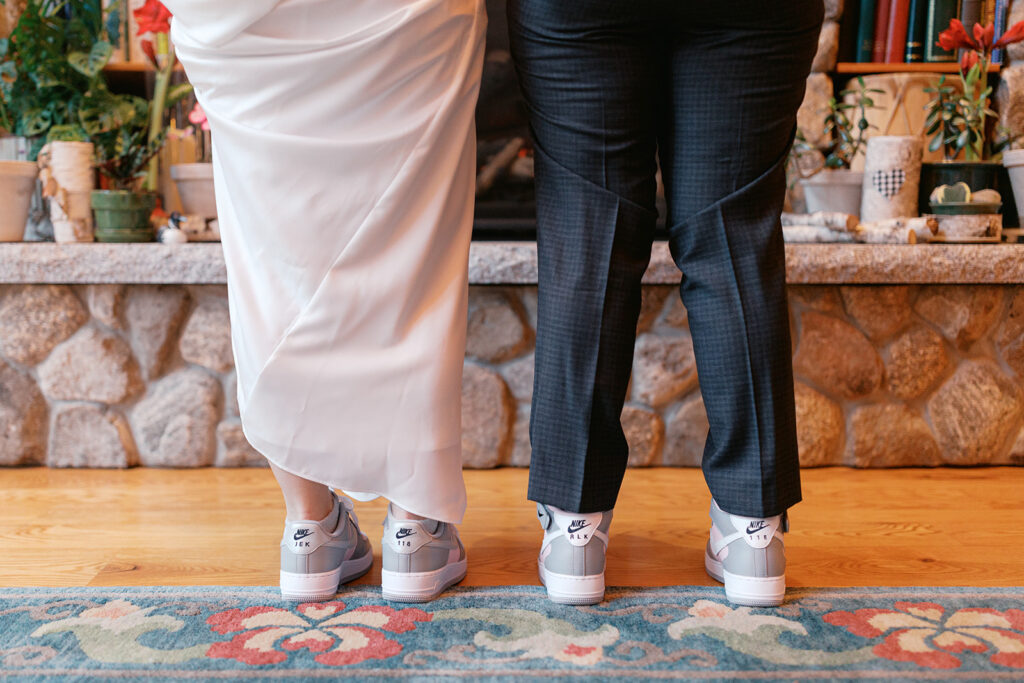 Intimate LGBTQ+ winter wedding in New England
